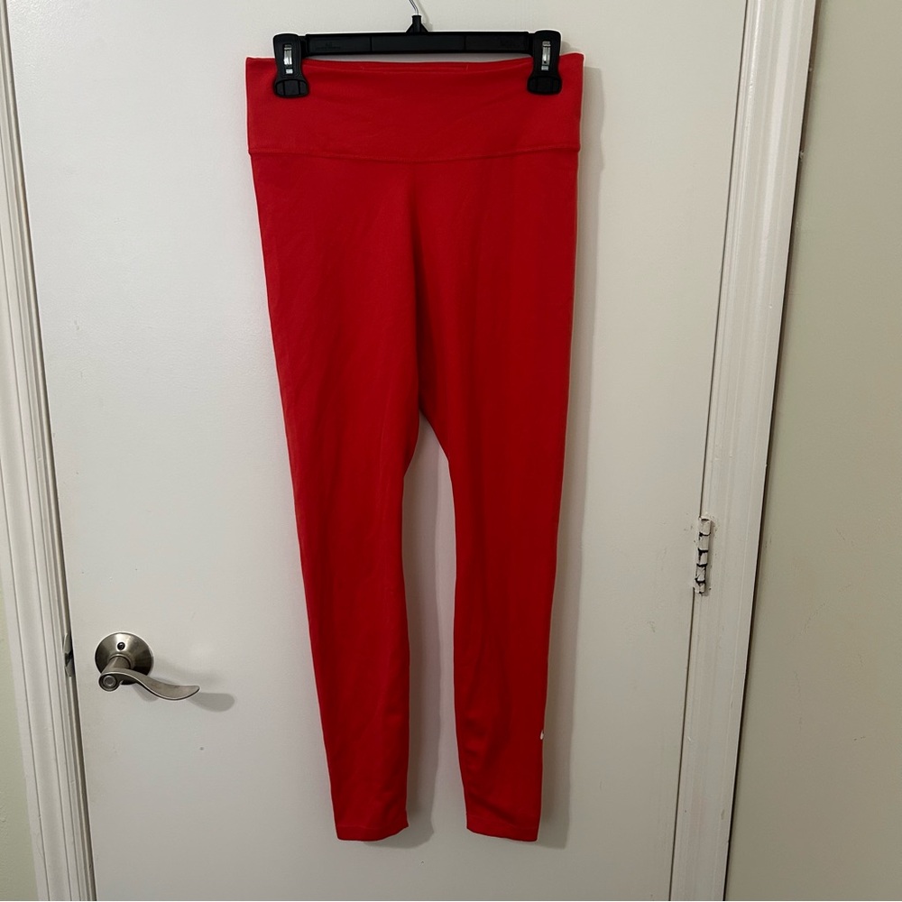 Nike Dri-FIT Bright Red Skinny Athletic Leggings Activewear Sporty